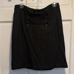Old Navy Black Double-Breasted Pencil Skirt